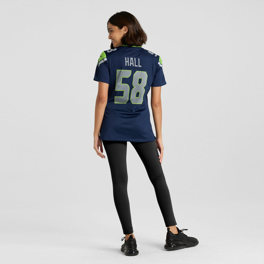 Derick Hall Seattle Seahawks Women's Team Game Jersey College College Navy - Nike