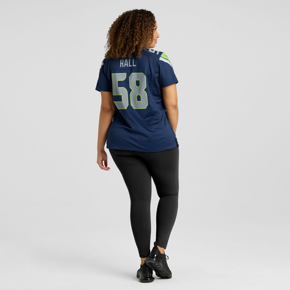 Derick Hall Seattle Seahawks Women's Team Game Jersey College College Navy - Nike