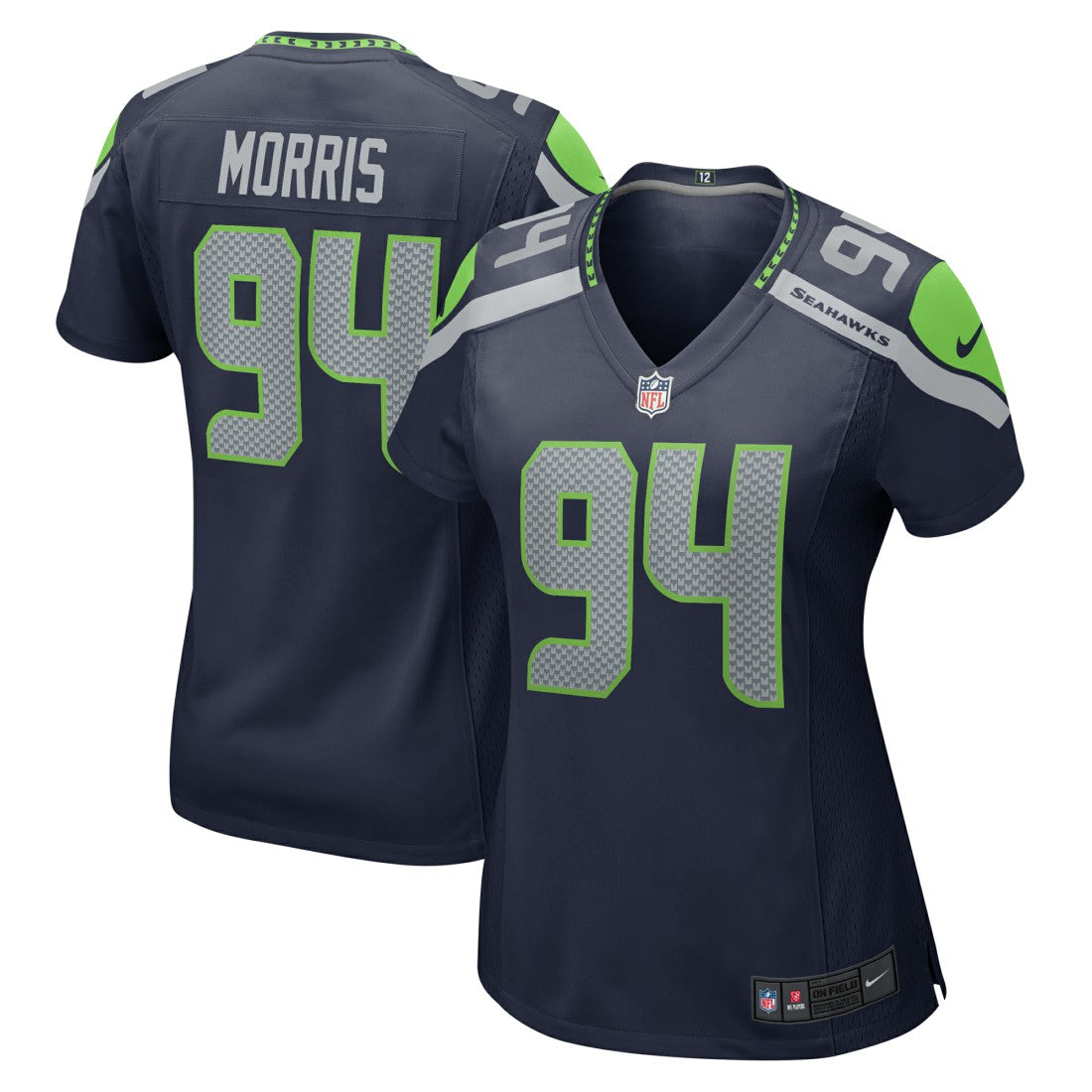 Mike Morris Seattle Seahawks Women's Team Game Jersey College College Navy - Nike