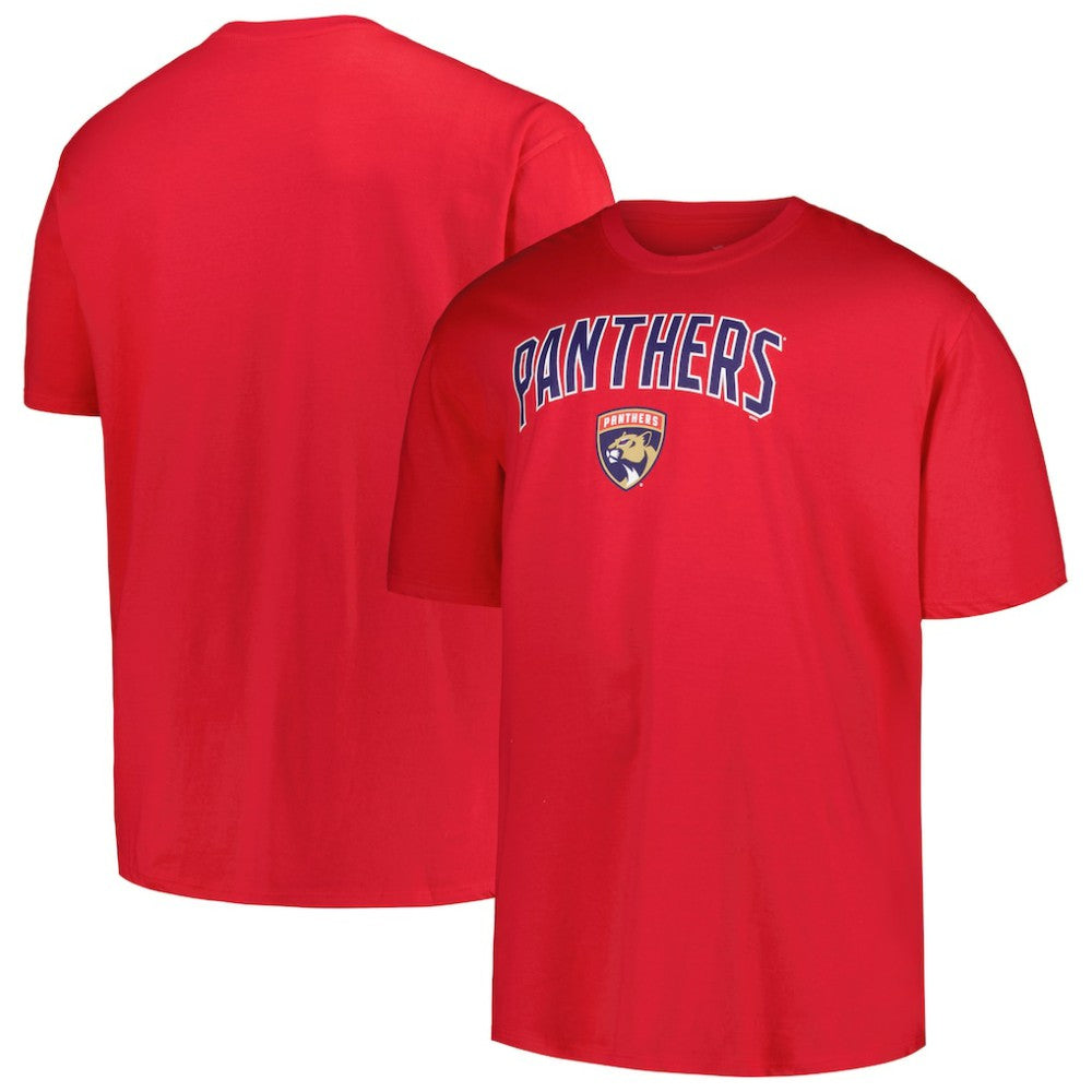 Florida Panthers - Profile Big & Tall Arch Over Logo T-Shirt Red