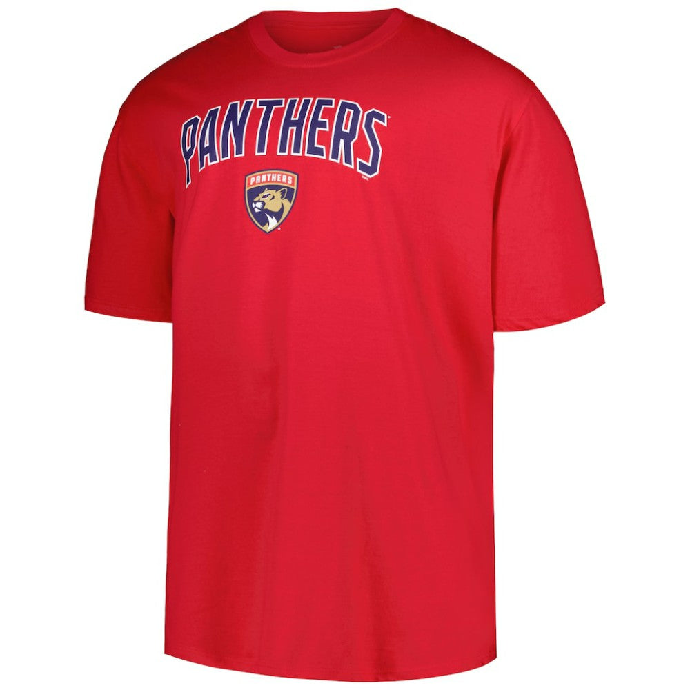 Florida Panthers - Profile Big & Tall Arch Over Logo T-Shirt Red