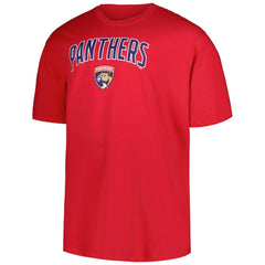 Florida Panthers - Profile Big & Tall Arch Over Logo T-Shirt Red
