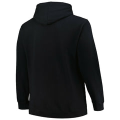 Boston Bruins Profile Big & Tall Arch Over Logo Pullover Hoodie Black