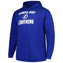 Tampa Bay Lightning - Profile Big & Tall Arch Over Logo Pullover Hoodie Blue