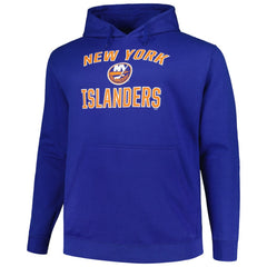 New York Islanders - Profile Big & Tall Arch Over Logo Pullover Hoodie Royal