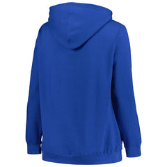 Tampa Bay Lightning - Profile Women's Plus Size Arch Over Logo Pullover Hoodie Blue