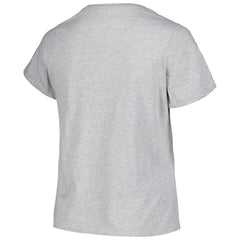 Colorado Avalanche - Profile Women's Plus Size Arch Over Logo T-Shirt Heather Gray