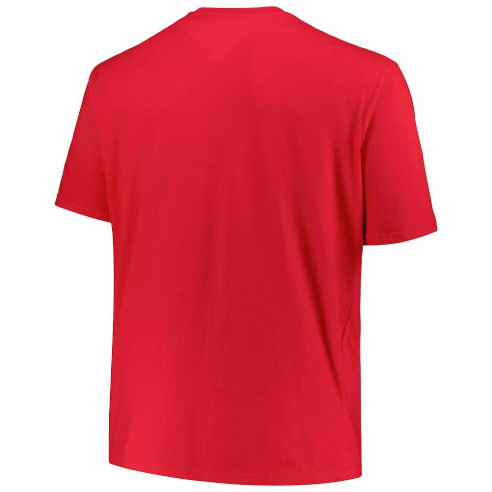 New Jersey Devils - Profile Big & Tall Arch Over Logo T-Shirt Red