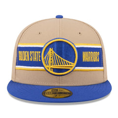 New Era - Golden State Warriors 2024 NBA Draft 59FIFTY Fitted Hat - Tan/Royal