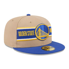 New Era - Golden State Warriors 2024 NBA Draft 59FIFTY Fitted Hat - Tan/Royal