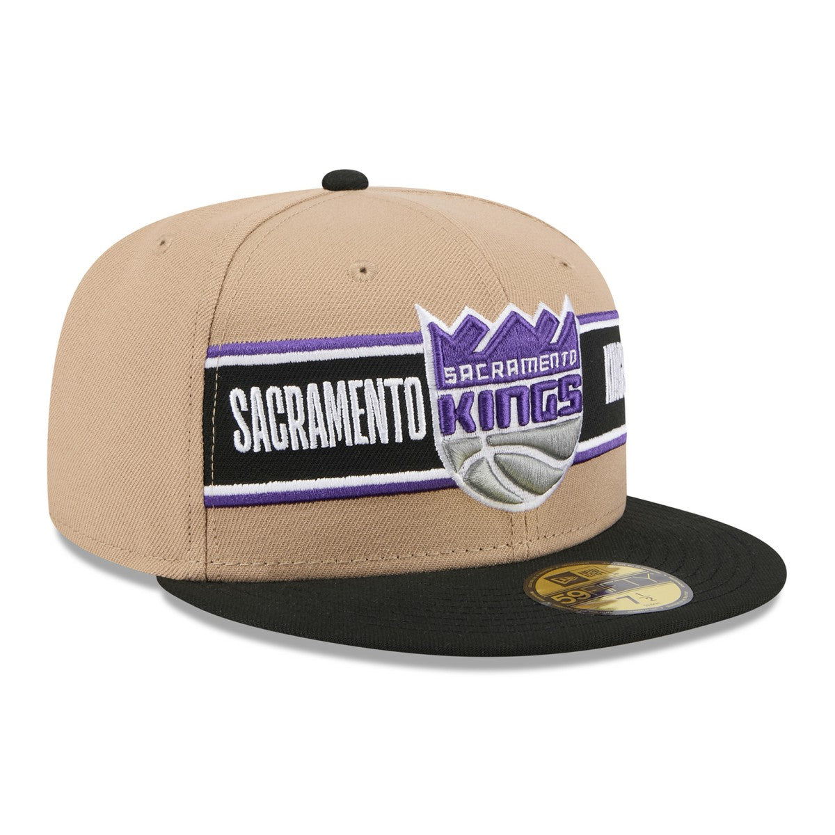 New Era - Sacramento Kings 2024 NBA Draft 59FIFTY Fitted Hat - Tan/Black
