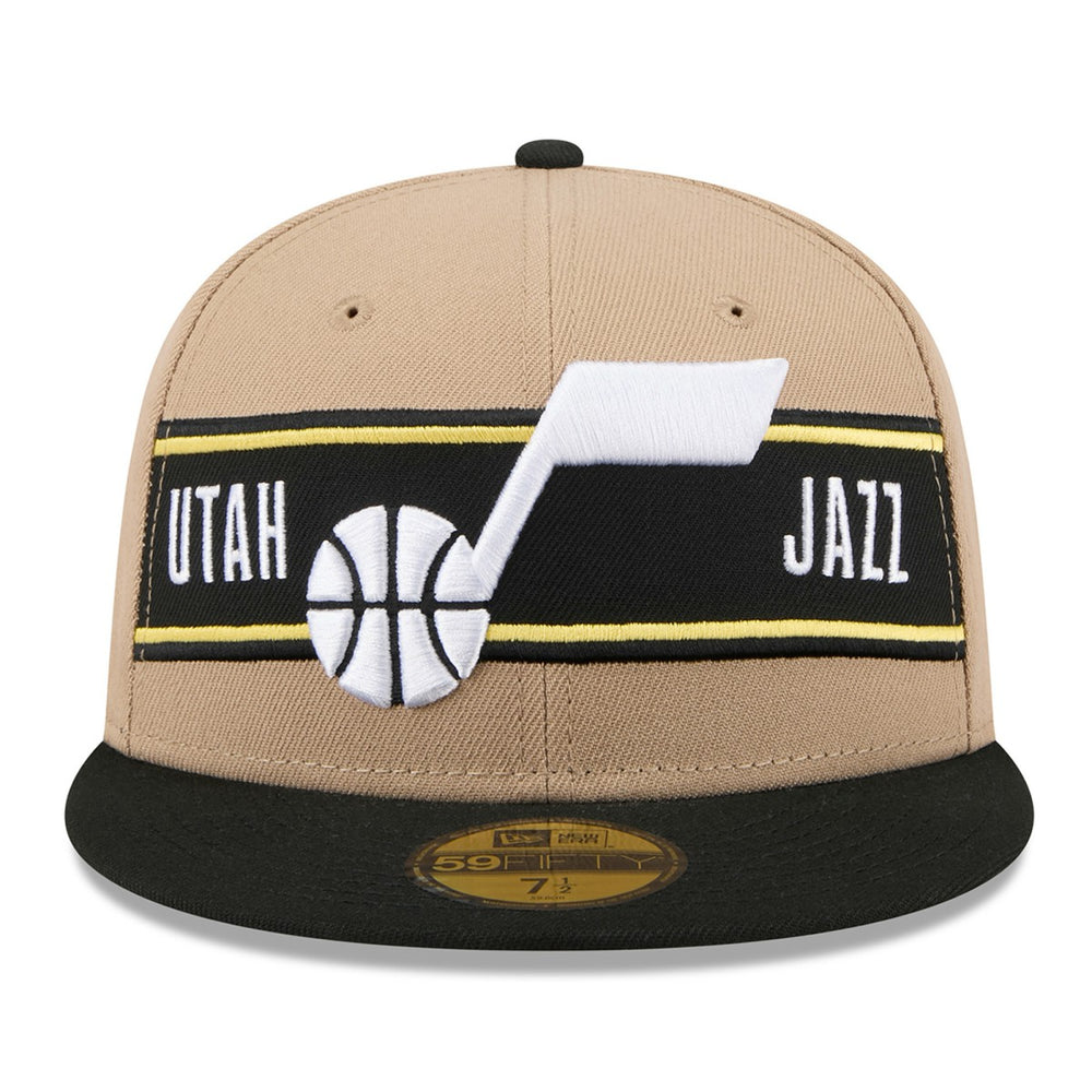 New Era - Utah Jazz 2024 NBA Draft 59FIFTY Fitted Hat - Tan/Black