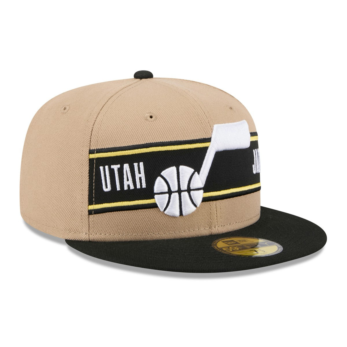 New Era - Utah Jazz 2024 NBA Draft 59FIFTY Fitted Hat - Tan/Black