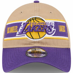 New Era - Los Angeles Lakers 2024 NBA Draft 9TWENTY Adjustable Hat - Tan/Purple