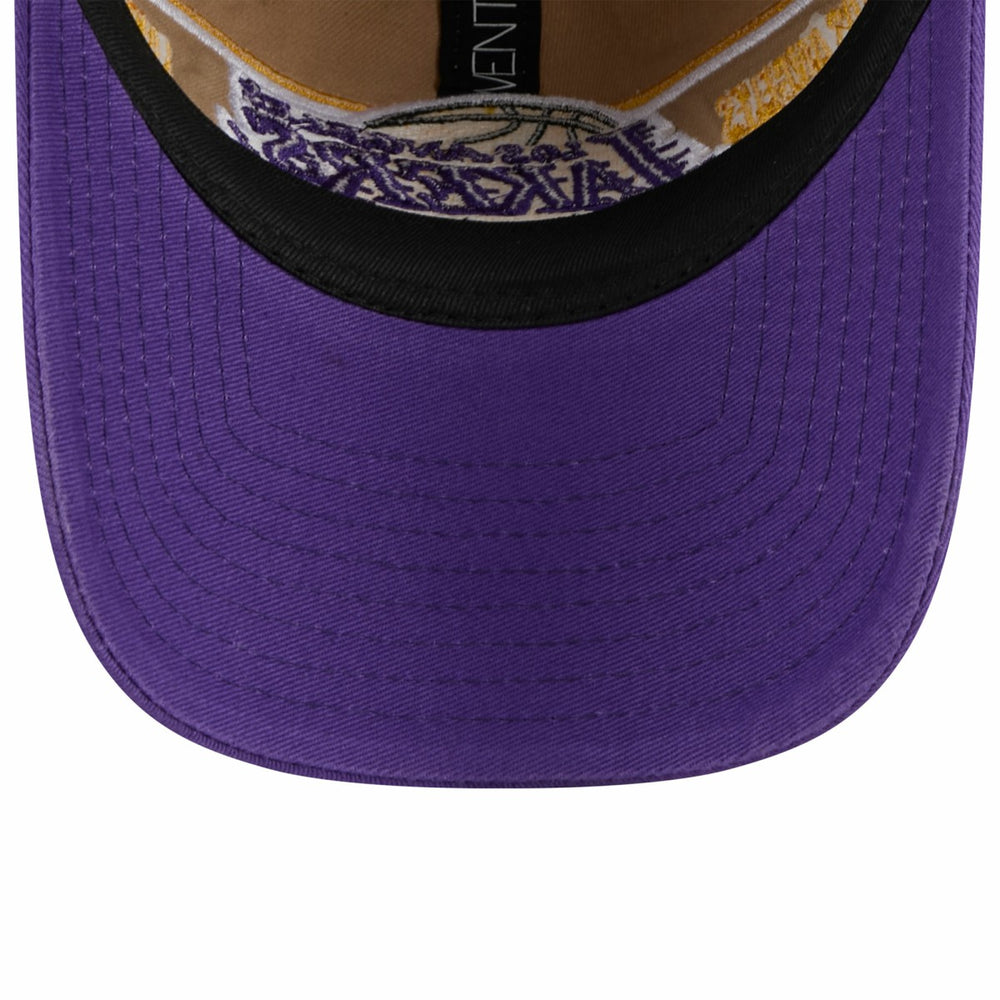 New Era - Los Angeles Lakers 2024 NBA Draft 9TWENTY Adjustable Hat - Tan/Purple