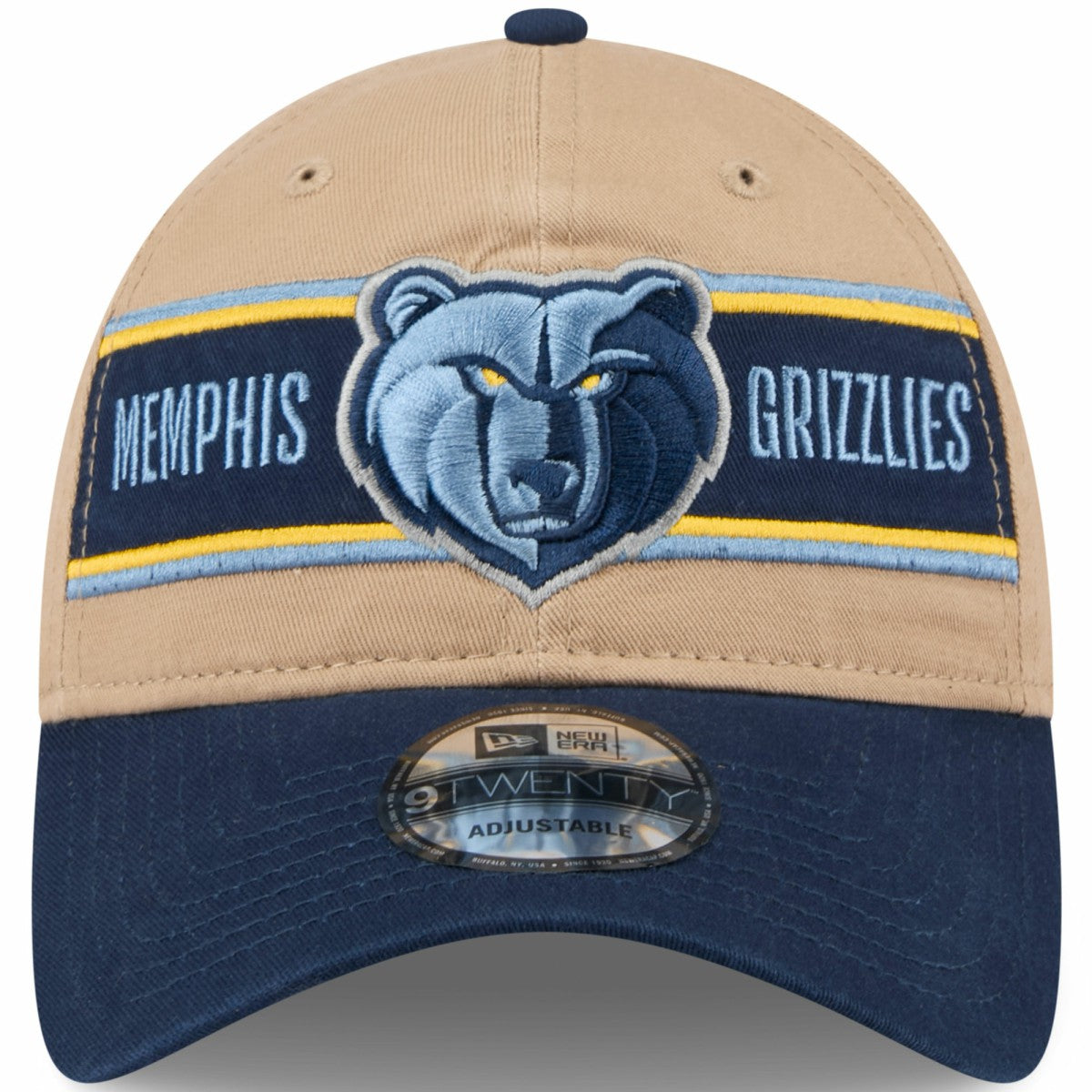 New Era - Memphis Grizzlies 2024 NBA Draft 9TWENTY Adjustable Hat - Tan/Navy
