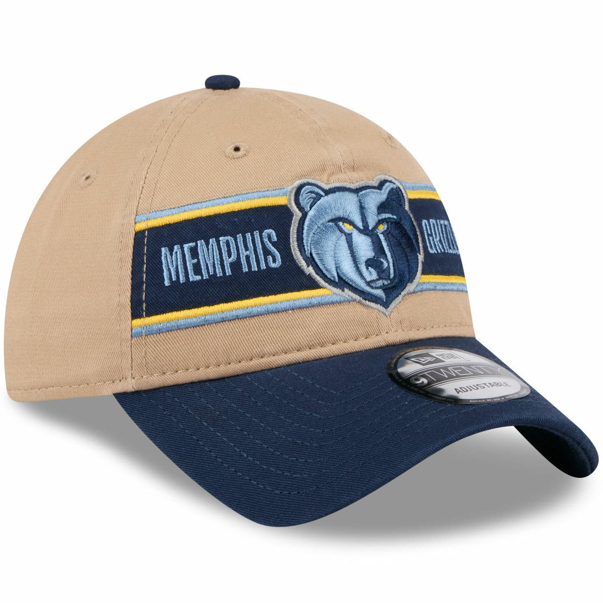 New Era - Memphis Grizzlies 2024 NBA Draft 9TWENTY Adjustable Hat - Tan/Navy