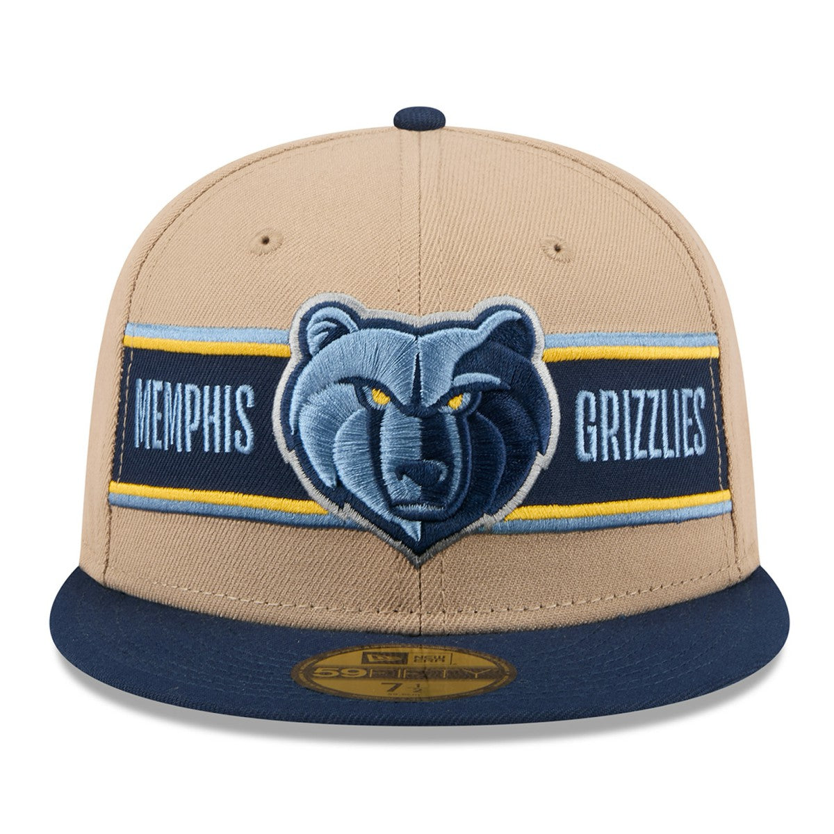 New Era - Memphis Grizzlies 2024 NBA Draft 59FIFTY Fitted Hat - Tan/Navy