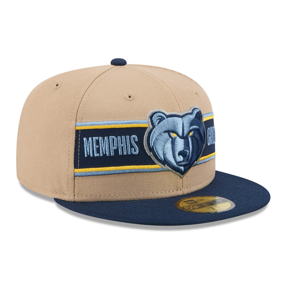 New Era - Memphis Grizzlies 2024 NBA Draft 59FIFTY Fitted Hat - Tan/Navy