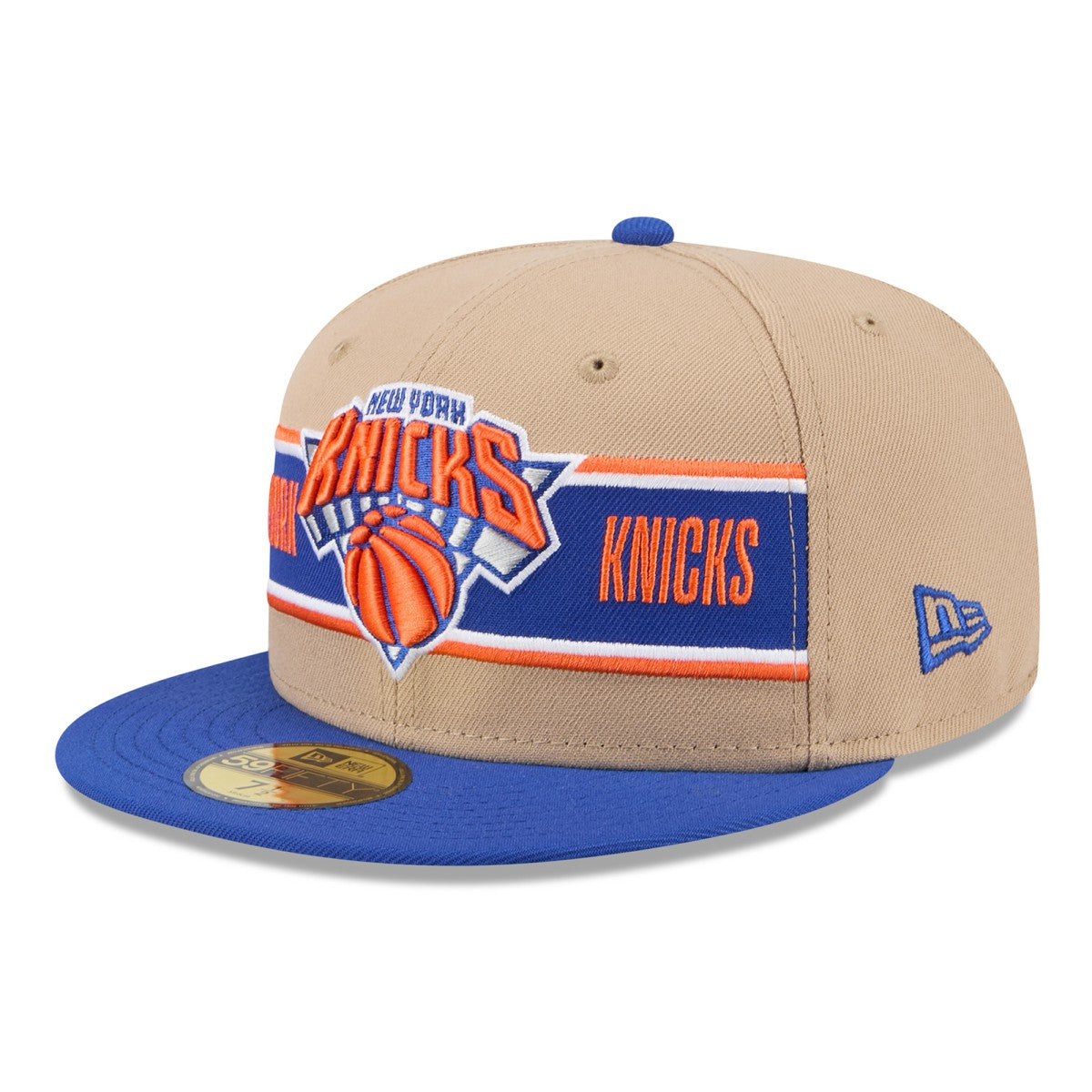 New Era - New York Knicks 2024 NBA Draft 59FIFTY Fitted Hat - Tan/Blue