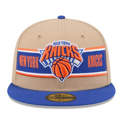 New Era - New York Knicks 2024 NBA Draft 59FIFTY Fitted Hat - Tan/Blue