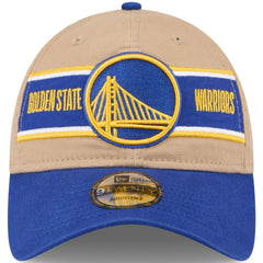 New Era - Golden State Warriors 2024 NBA Draft 9TWENTY Adjustable Hat - Tan/Royal