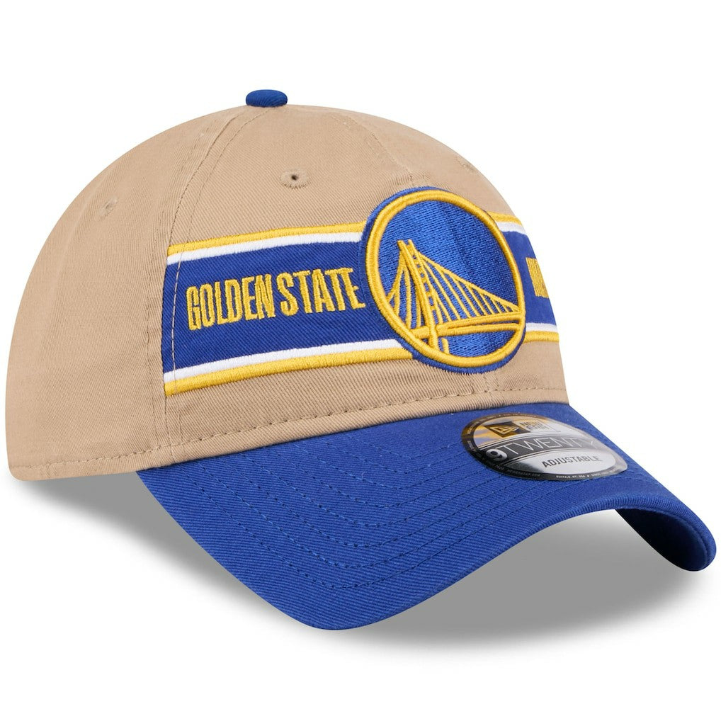 New Era - Golden State Warriors 2024 NBA Draft 9TWENTY Adjustable Hat - Tan/Royal