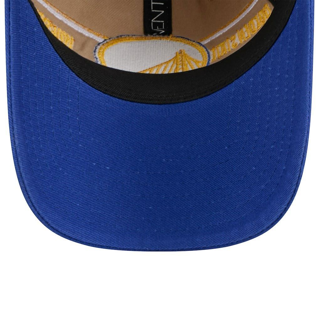 New Era - Golden State Warriors 2024 NBA Draft 9TWENTY Adjustable Hat - Tan/Royal