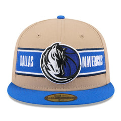 New Era - Dallas Mavericks 2024 NBA Draft 59FIFTY Fitted Hat - Tan/Blue