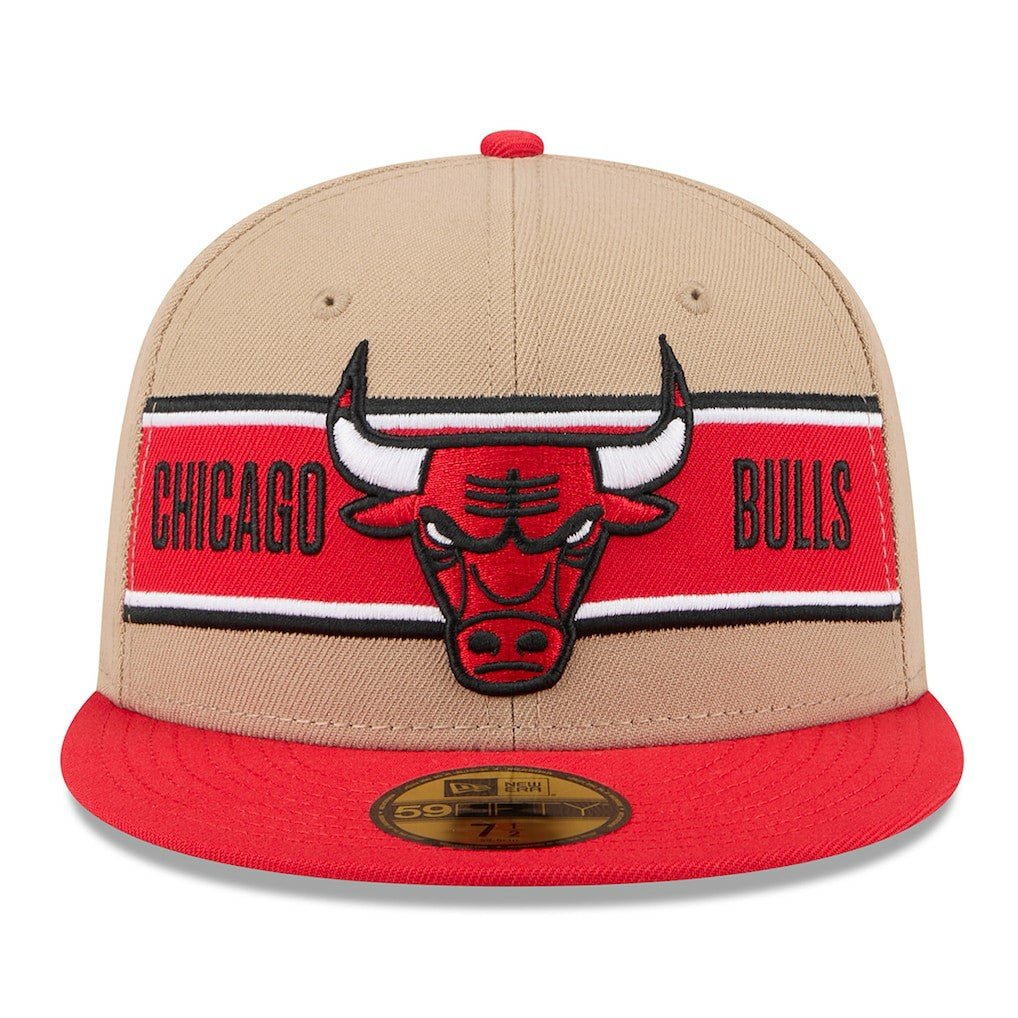 New Era - Chicago Bulls 2024 NBA Draft 59FIFTY Fitted Hat - Tan/Red