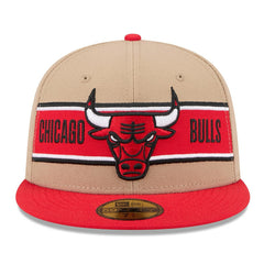 New Era - Chicago Bulls 2024 NBA Draft 59FIFTY Fitted Hat - Tan/Red