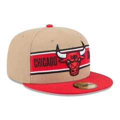 New Era - Chicago Bulls 2024 NBA Draft 59FIFTY Fitted Hat - Tan/Red