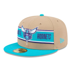 New Era - Charlotte Hornets 2024 NBA Draft 59FIFTY Fitted Hat - Tan/Teal