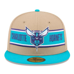New Era - Charlotte Hornets 2024 NBA Draft 59FIFTY Fitted Hat - Tan/Teal