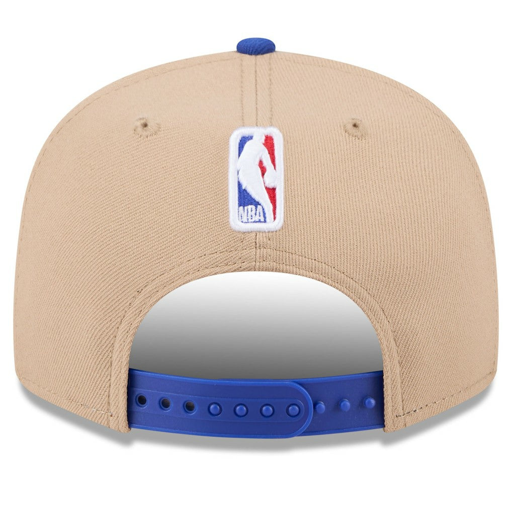 New Era - Philadelphia 76ers 2024 NBA Draft 9FIFTY Snapback Hat - Tan/Royal