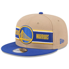 New Era - Golden State Warriors 2024 NBA Draft 9FIFTY Snapback Hat - Tan/Royal