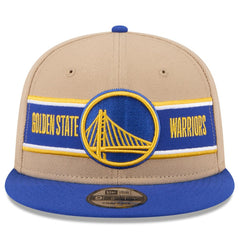 New Era - Golden State Warriors 2024 NBA Draft 9FIFTY Snapback Hat - Tan/Royal