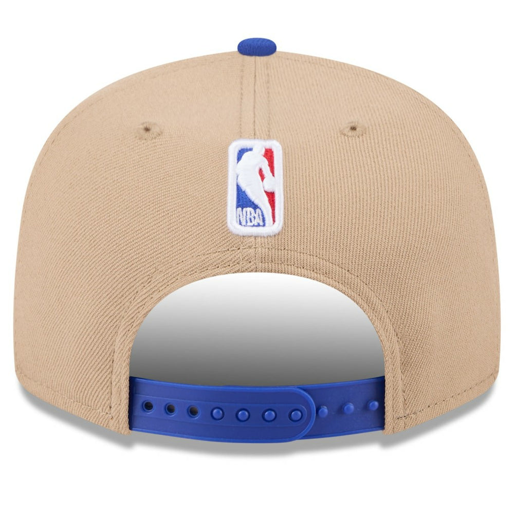 New Era - Golden State Warriors 2024 NBA Draft 9FIFTY Snapback Hat - Tan/Royal