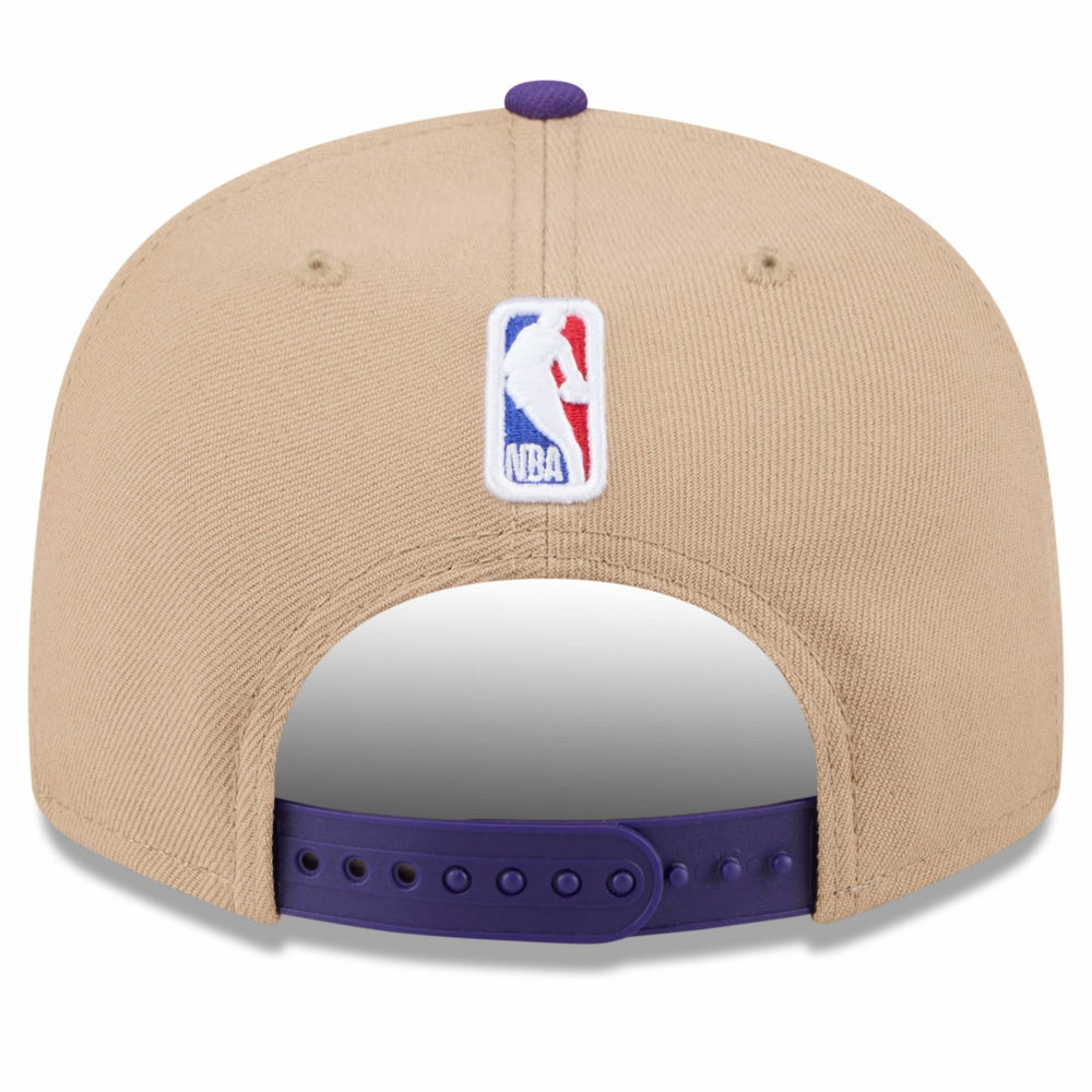 New Era - Los Angeles Lakers 2024 NBA Draft 9FIFTY Snapback Hat - Tan/Purple