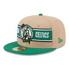New Era - Boston Celtics 2024 NBA Draft 59FIFTY Fitted Hat - Tan/Kelly Green