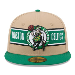 New Era - Boston Celtics 2024 NBA Draft 59FIFTY Fitted Hat - Tan/Kelly Green