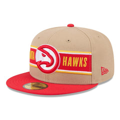 New Era - Atlanta Hawks 2024 NBA Draft 59FIFTY Fitted Hat - Tan/Red