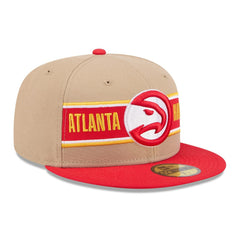 New Era - Atlanta Hawks 2024 NBA Draft 59FIFTY Fitted Hat - Tan/Red