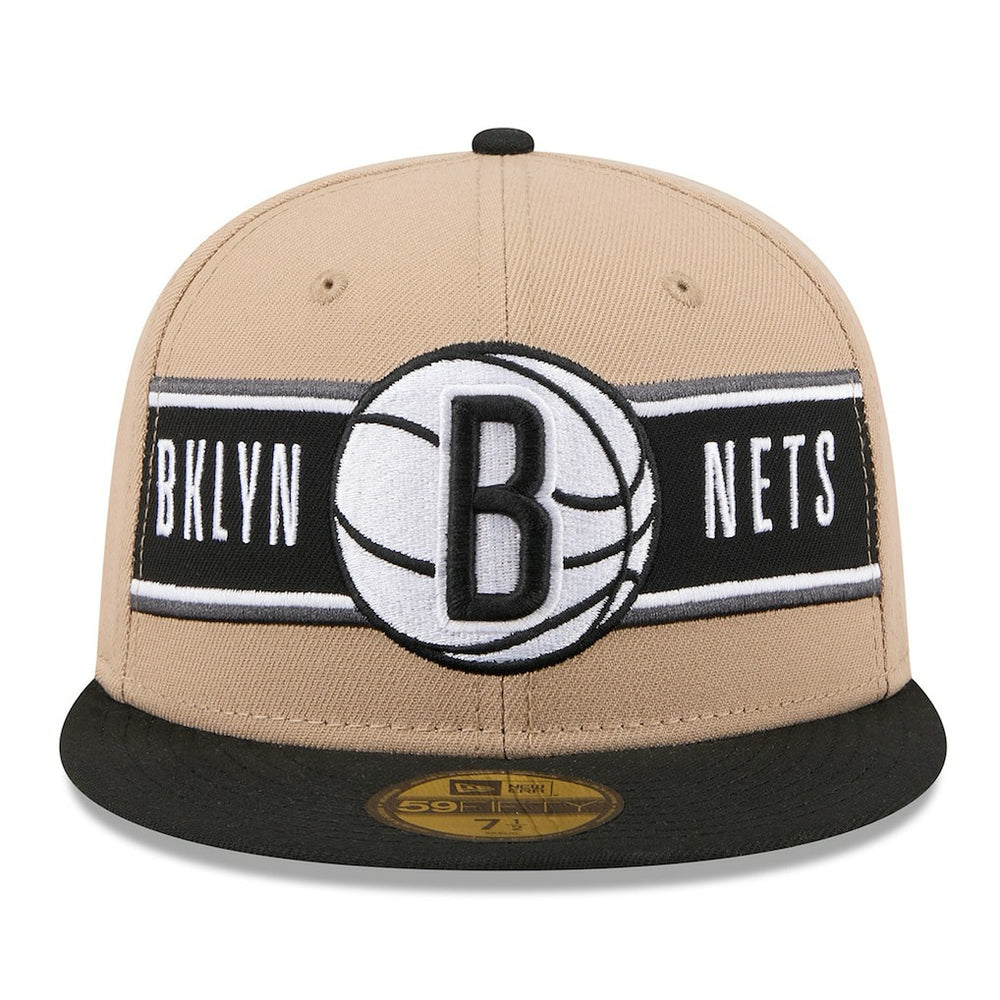 New Era - Brooklyn Nets 2024 NBA Draft 59FIFTY Fitted Hat - Tan/Black