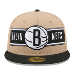 New Era - Brooklyn Nets 2024 NBA Draft 59FIFTY Fitted Hat - Tan/Black