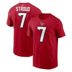 C.J. Stroud Houston Texans Player Name & Number T-Shirt Red - Nike