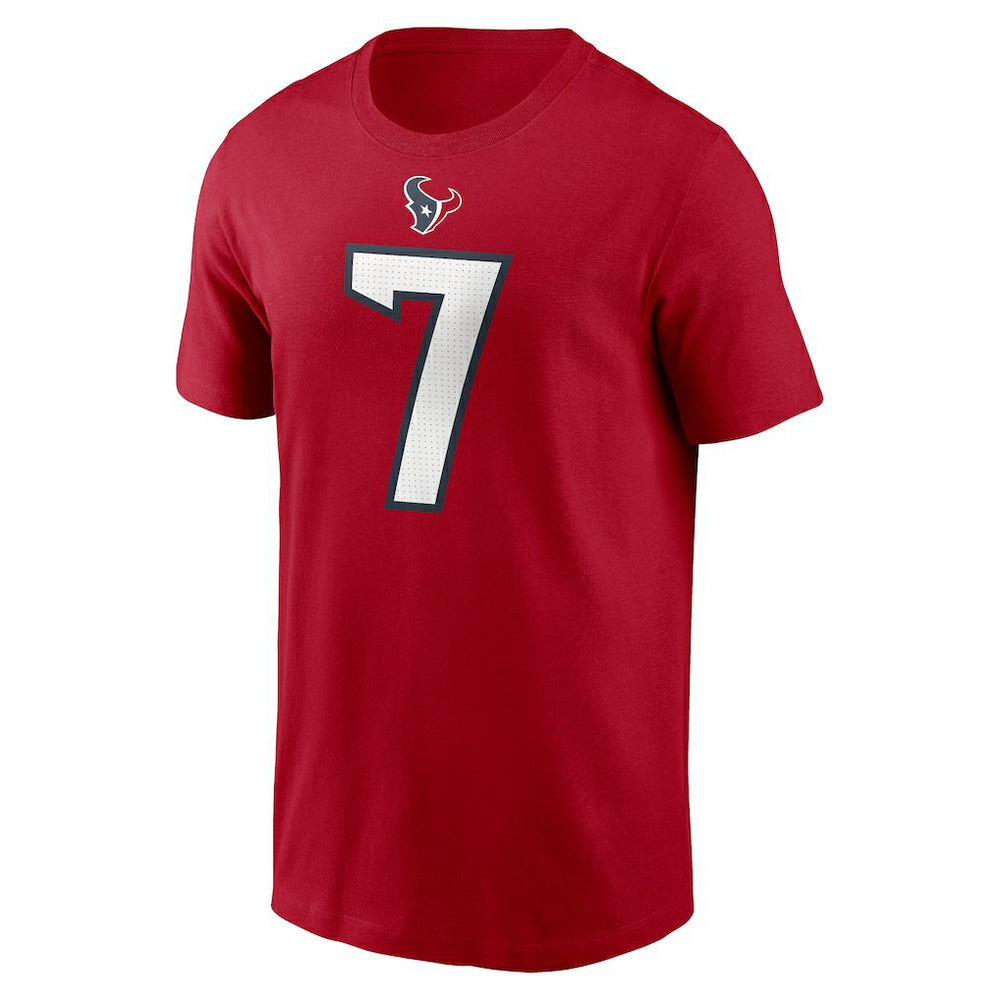 C.J. Stroud Houston Texans Player Name & Number T-Shirt Red - Nike