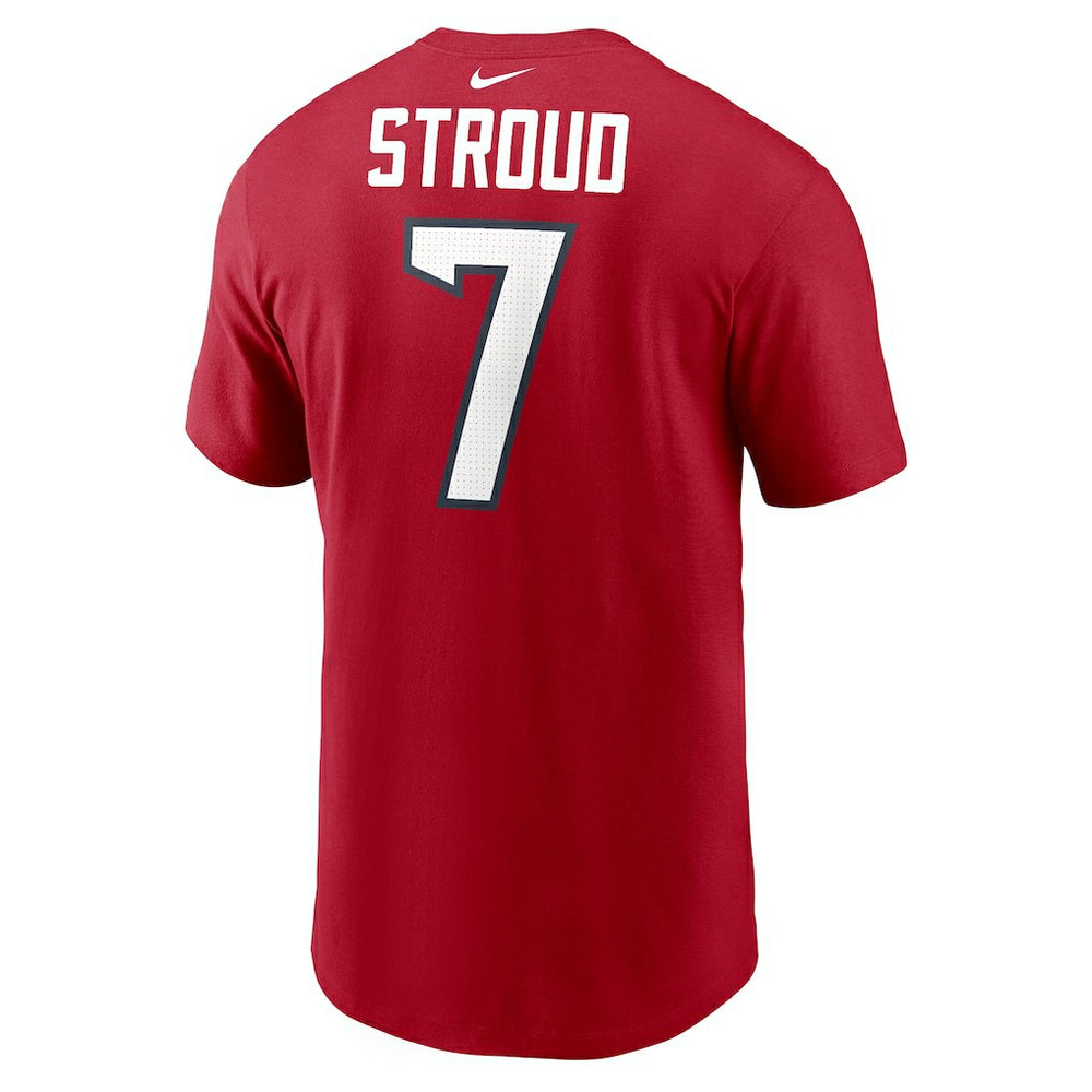 C.J. Stroud Houston Texans Player Name & Number T-Shirt Red - Nike