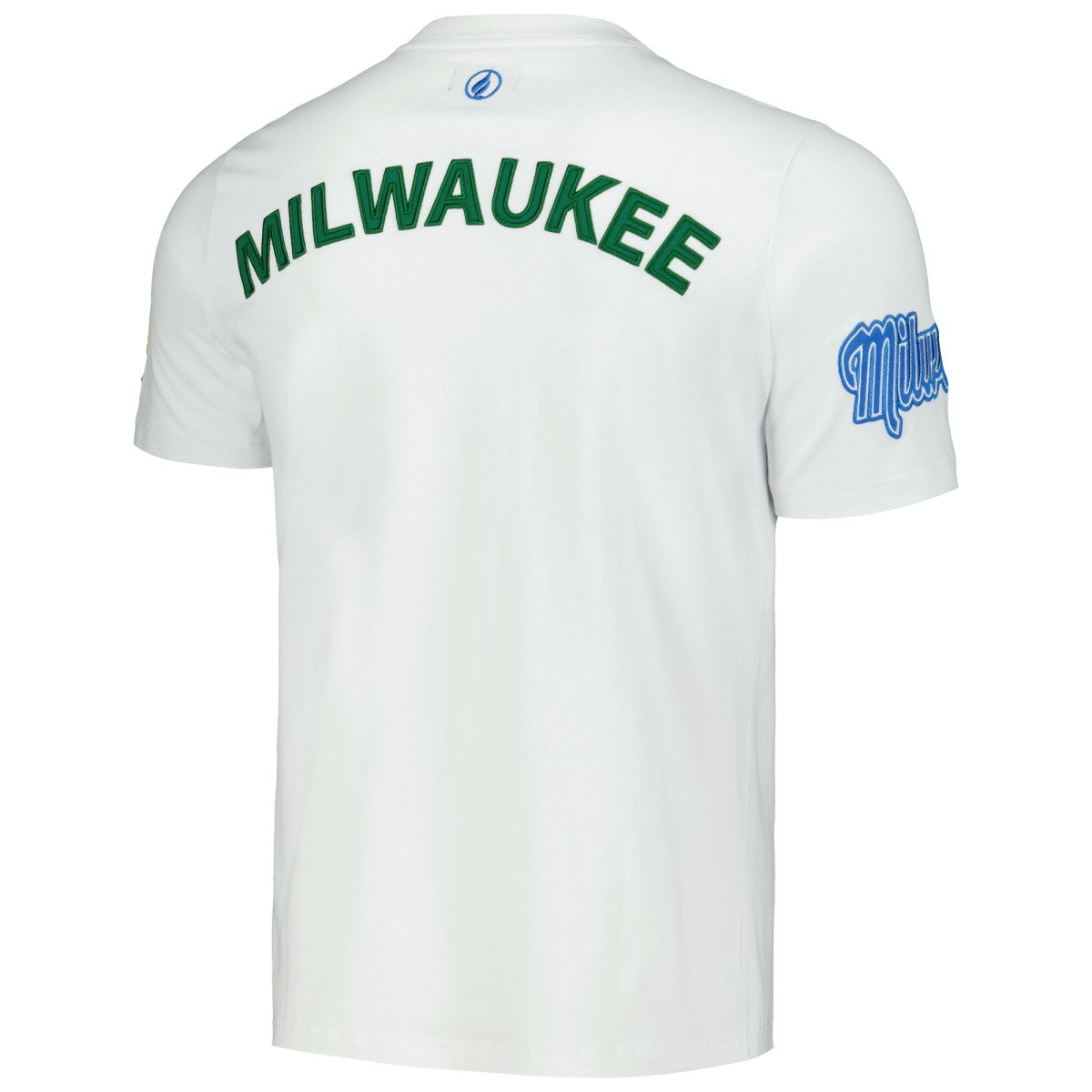 NBA - Milwaukee Bucks FISLL Unisex Heritage Crest T-Shirt - White