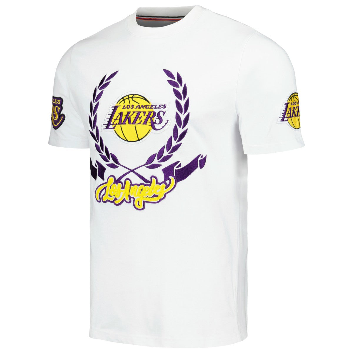 NBA - Los Angeles Lakers FISLL Unisex Heritage Crest T-Shirt - White